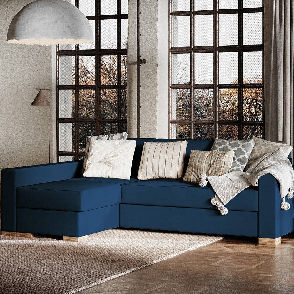 Ecksofa mit Schlaffunktion STABLE L - Chokeberry