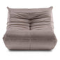 LIBELLULE Lounge Armchair, brown-grey, velvet
