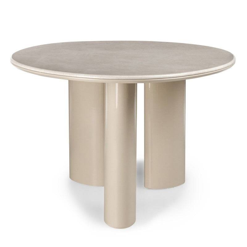 RIONA Tavolo da Pranzo 160 cm, Beige Chiaro/Marmo