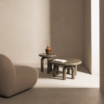 Tavolino laterale FLIM 50 cm, verde/grigio