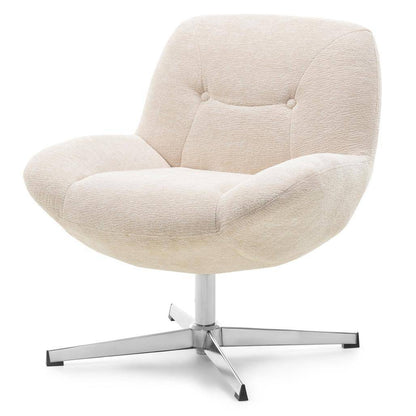 Poltrona girevole RENO, beige