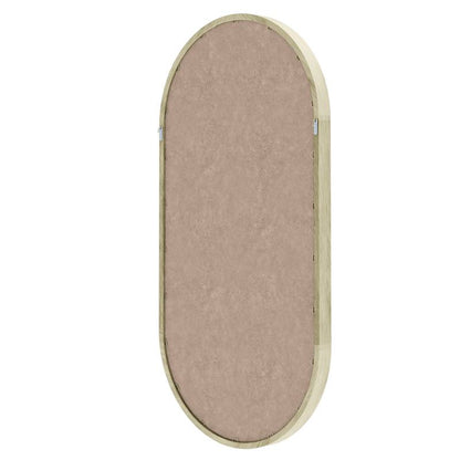 Specchio SIMPLE 45x90 cm, forma ovale, legno naturale