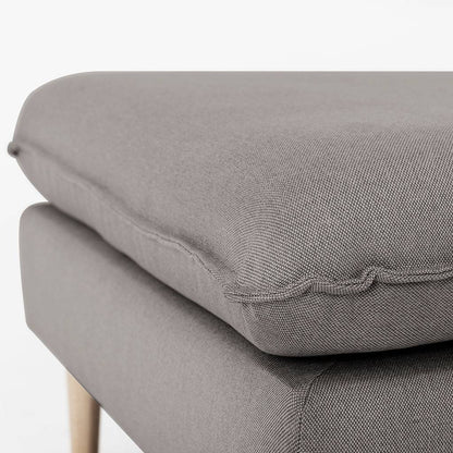Pouf POSH WOOD – Stahl, Naturholz