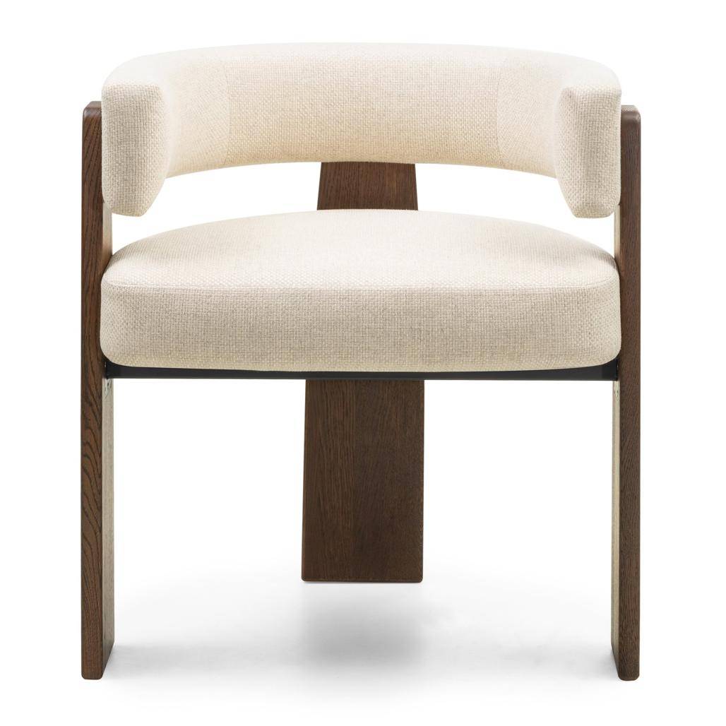 Sedia da Pranzo MOCHA Beige e Rovere Mocha