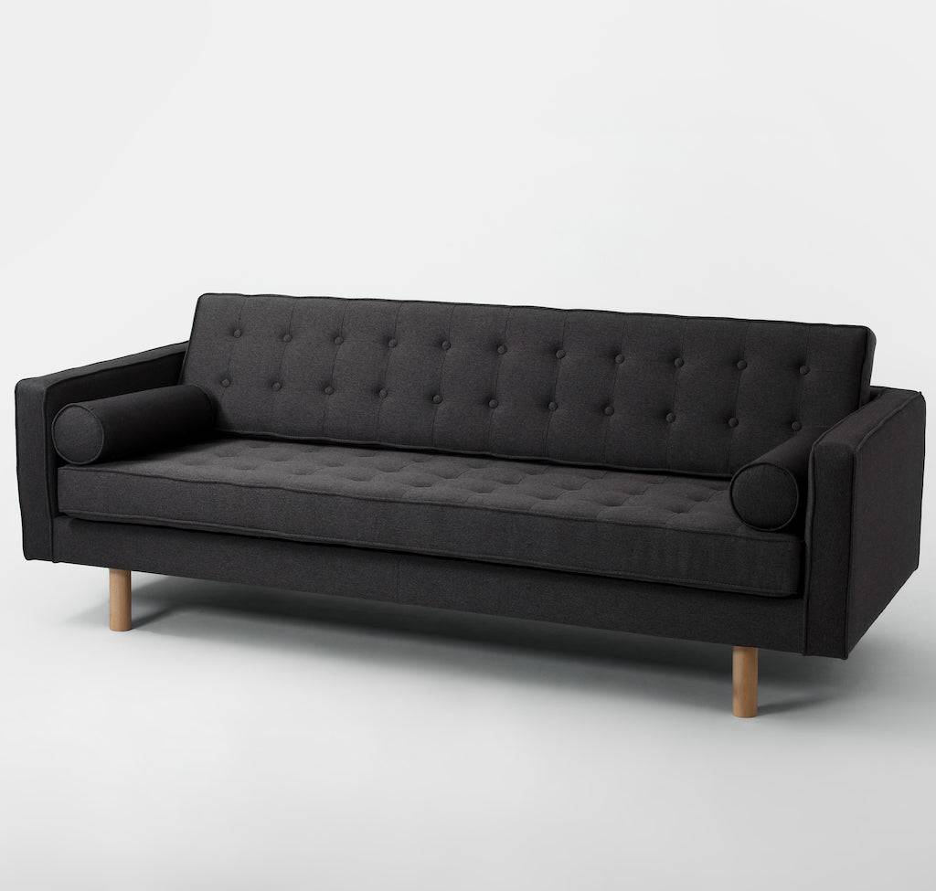 Schlafsofa TOPIC WOOD, Carbon, Naturholz