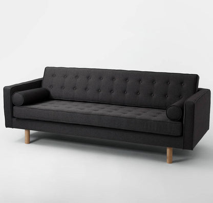 Schlafsofa TOPIC WOOD, Carbon, Naturholz