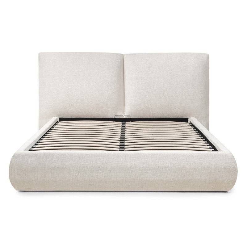 UNAR Polsterbett 160x200 cm mit Bettkasten beige