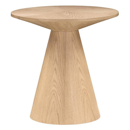 Tavolino laterale ORB, 60 cm, rotondo, quercia