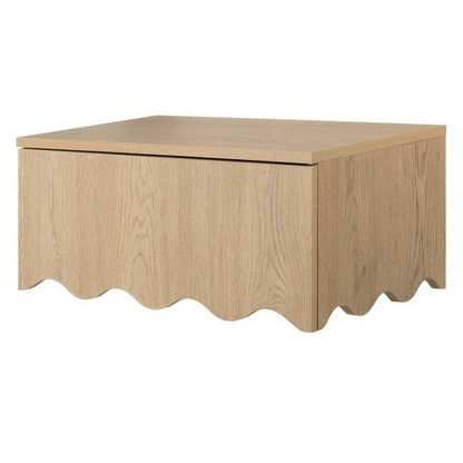 Comodino TIM Cremona Torro Oak con Onda