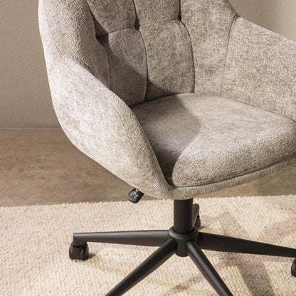 Drehstuhl WEWORK hellgrau mit abgerundeten Formen