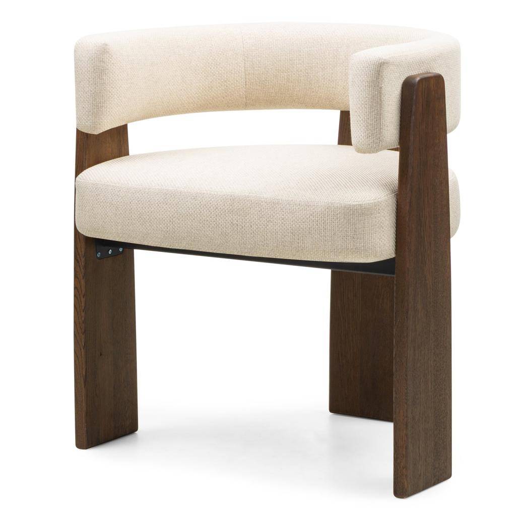Sedia da Pranzo MOCHA Beige e Rovere Mocha