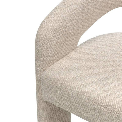 JOEL Sgabello rivestito beige