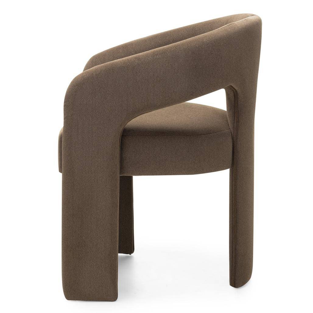 Sedia imbottita JOEL, mocca
