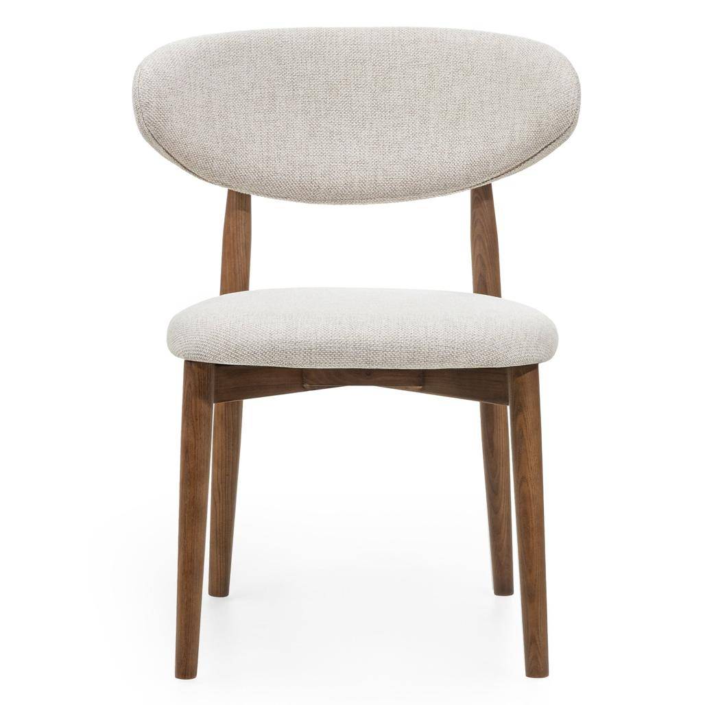 Sedia da Pranzo MIRALI Beige e Marrone