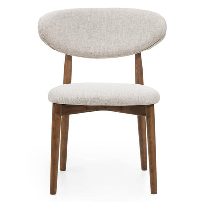 Sedia da Pranzo MIRALI Beige e Marrone