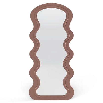 Specchio SELLEG 177x75 cm, forma organica, beige mousse