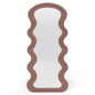 Spiegel SELLEG 177x75 cm, organische Form, Beige Mousse