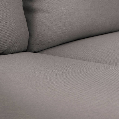 Sofa POSH WOOD 3-Sitzer - Stahl, Naturholz