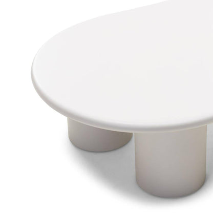 Couchtisch NUBE grau-beige abgerundete Formen