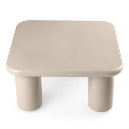 Tavolino MURIEN 70 cm, beige scuro, lucido