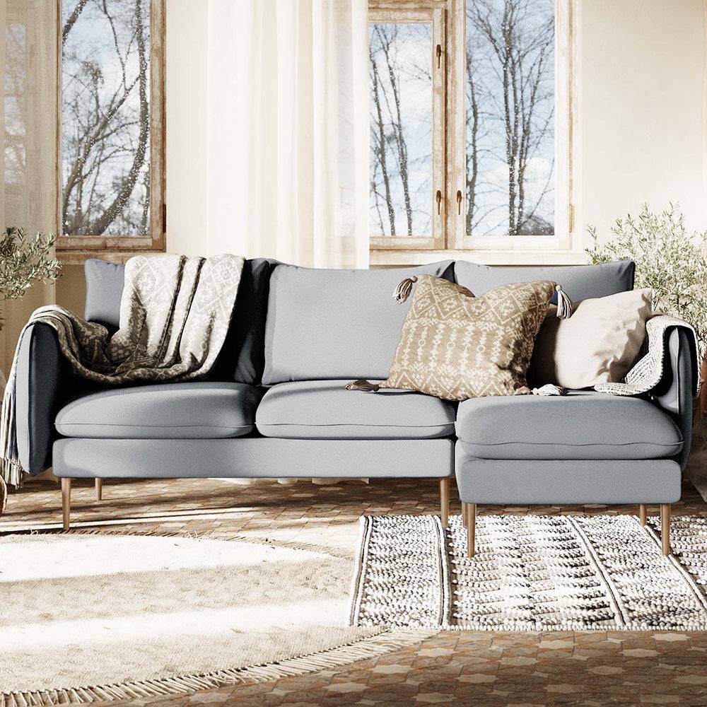 Divano Angolare POSH P WOOD Platino