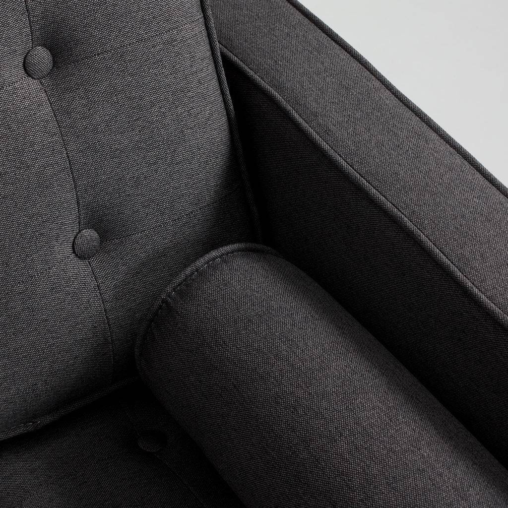 Schlafsofa TOPIC WOOD, Carbon, Naturholz