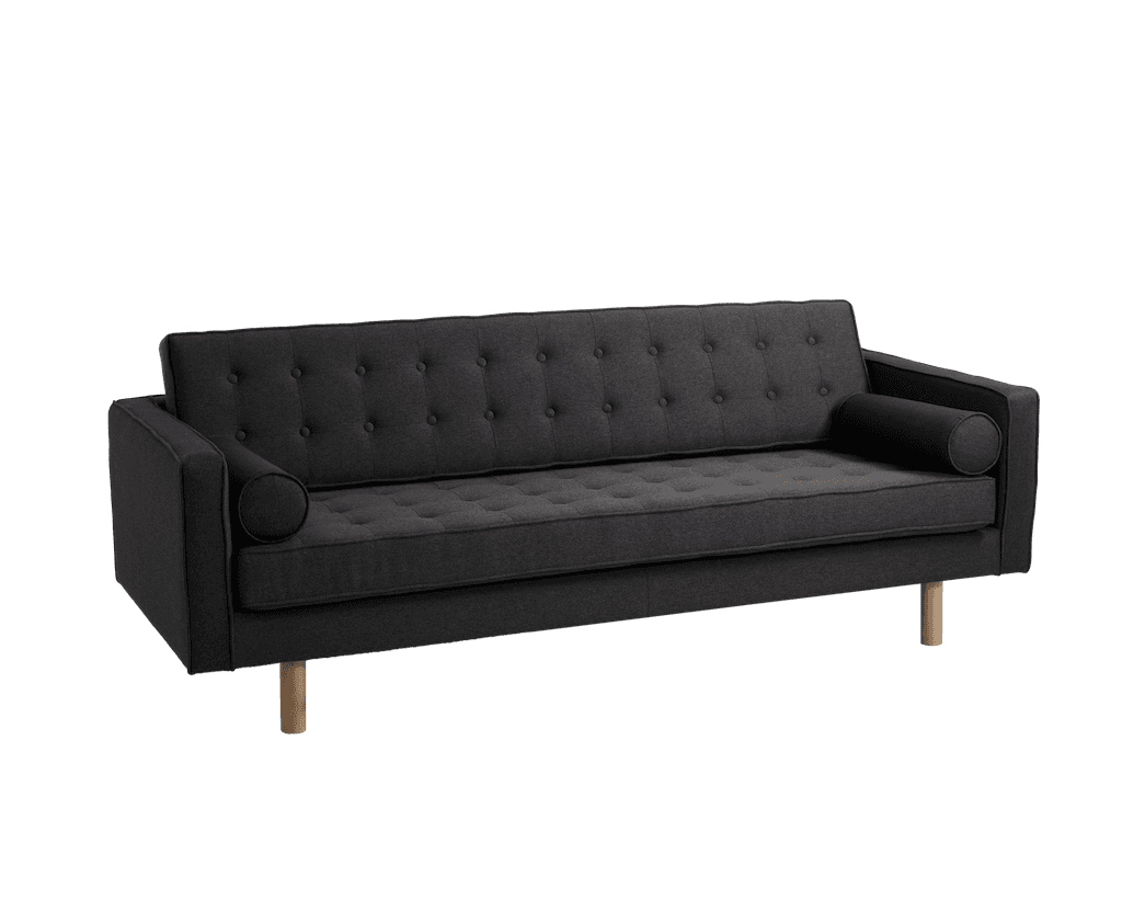 Schlafsofa TOPIC WOOD, Carbon, Naturholz