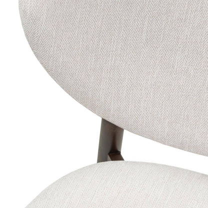 Esszimmerstuhl JULIETTE, beige/Nussbaum