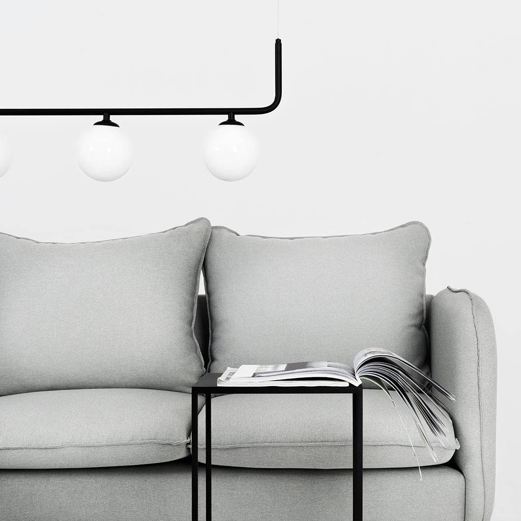 Ecksofa POSH L WOOD Platin