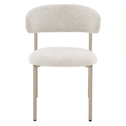 Sedia da pranzo rivestita, beige