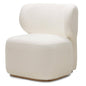 MORELA Armchair, White, Rounded Shapes