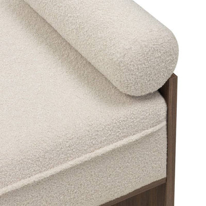 Panchetta FOPPO Bouclé Beige Chiaro, Noce Wisconsin