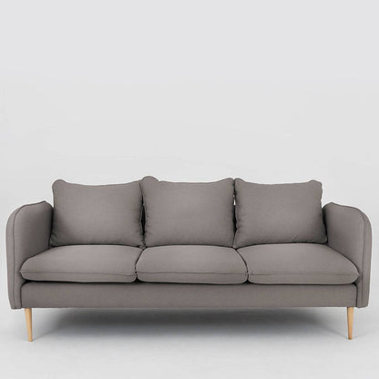 Sofa POSH WOOD 3-Sitzer - Stahl, Naturholz