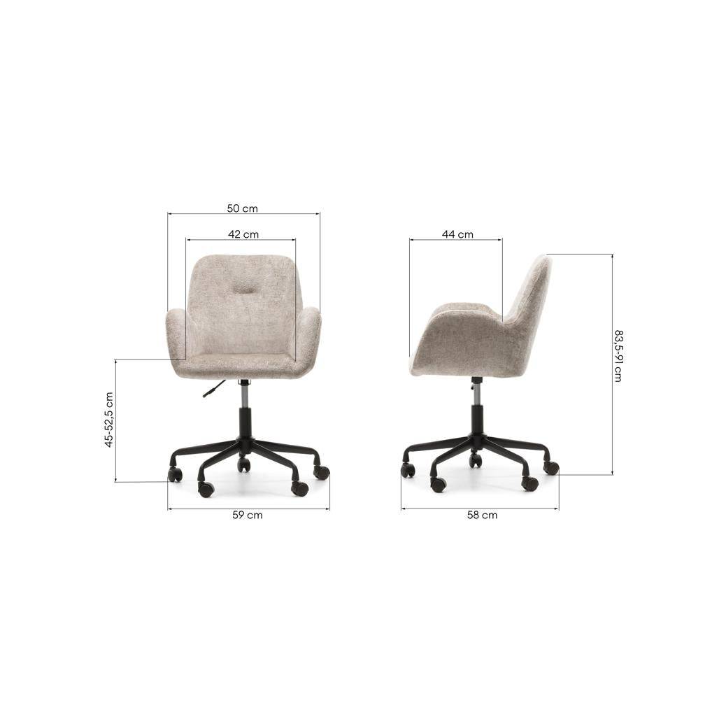 Drehstuhl MALISA hellbeige