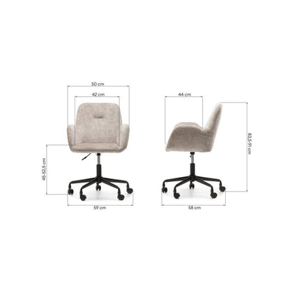 Drehstuhl MALISA hellbeige