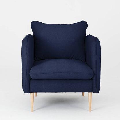 Poltrona POSH WOOD - Inchiostro, Naturale