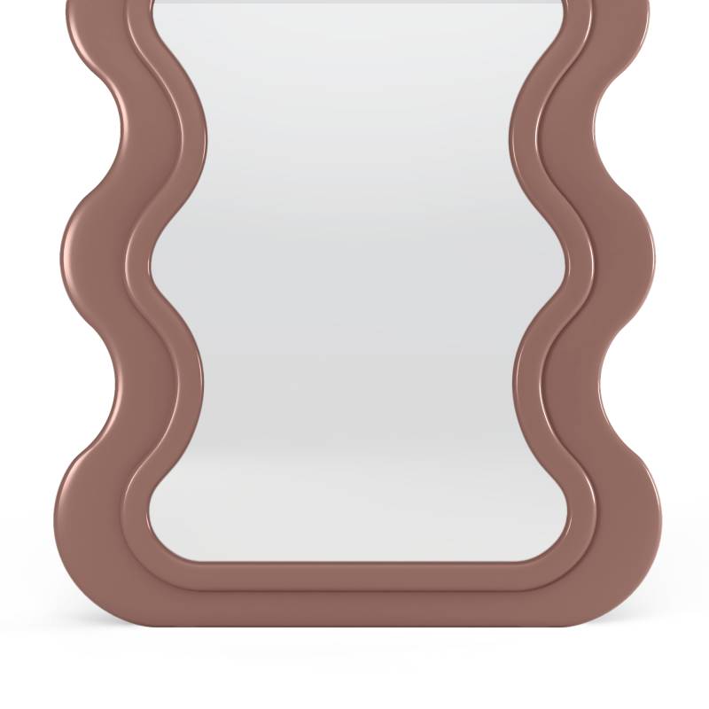 Specchio SELLEG 177x75 cm, forma organica, beige mousse