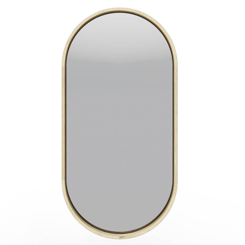 Specchio SIMPLE 45x90 cm, forma ovale, legno naturale