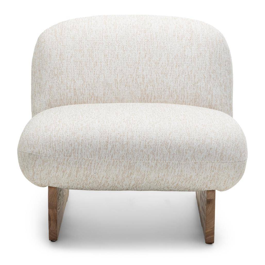Poltrona lounge MAMET beige forme arrotondate