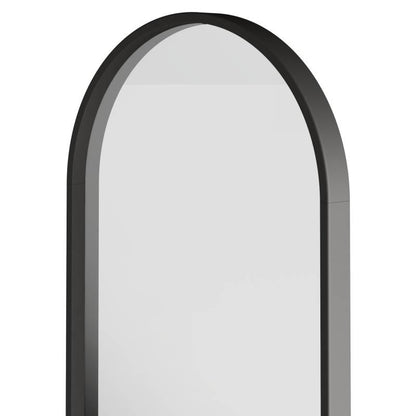 Specchio SIMPLE 45x90 cm, forma ovale, nero