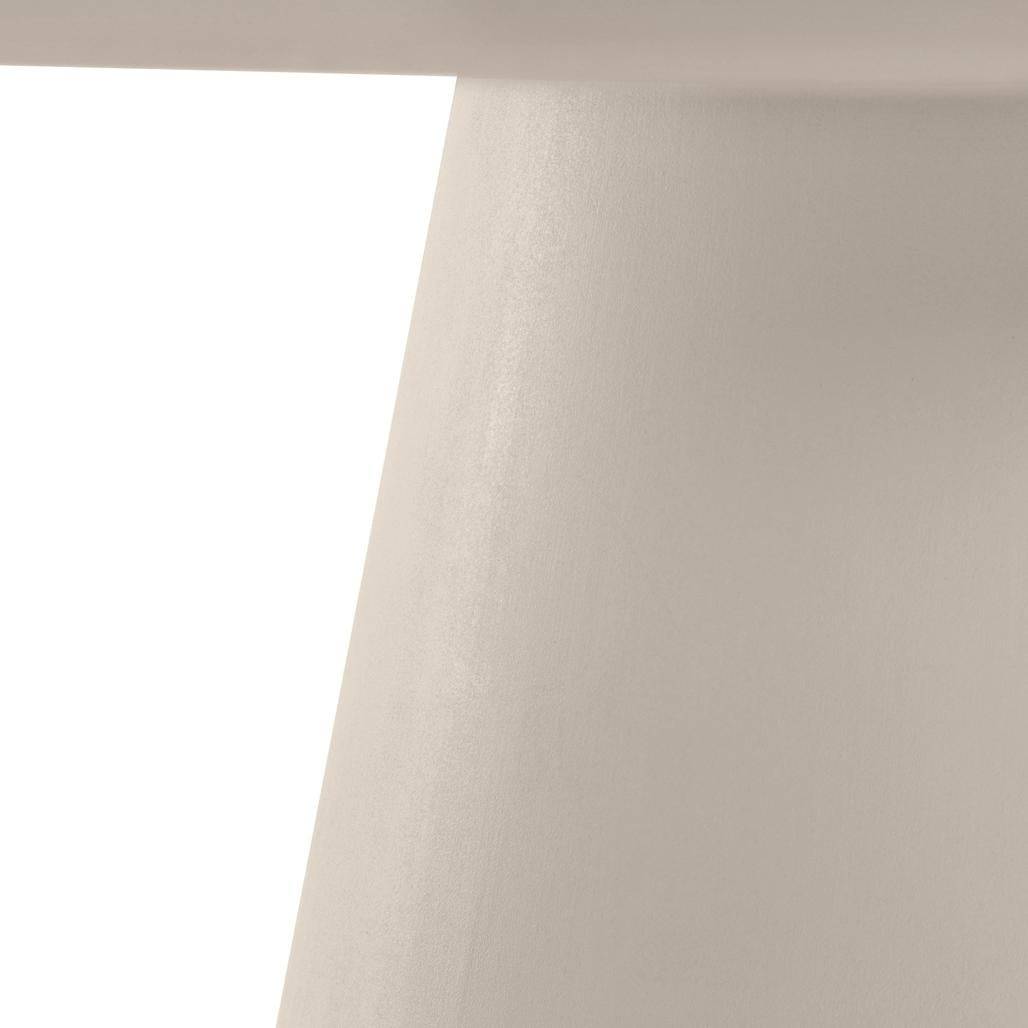 Tavolo da pranzo ADEL 120 cm rotondo, ecru microcemento