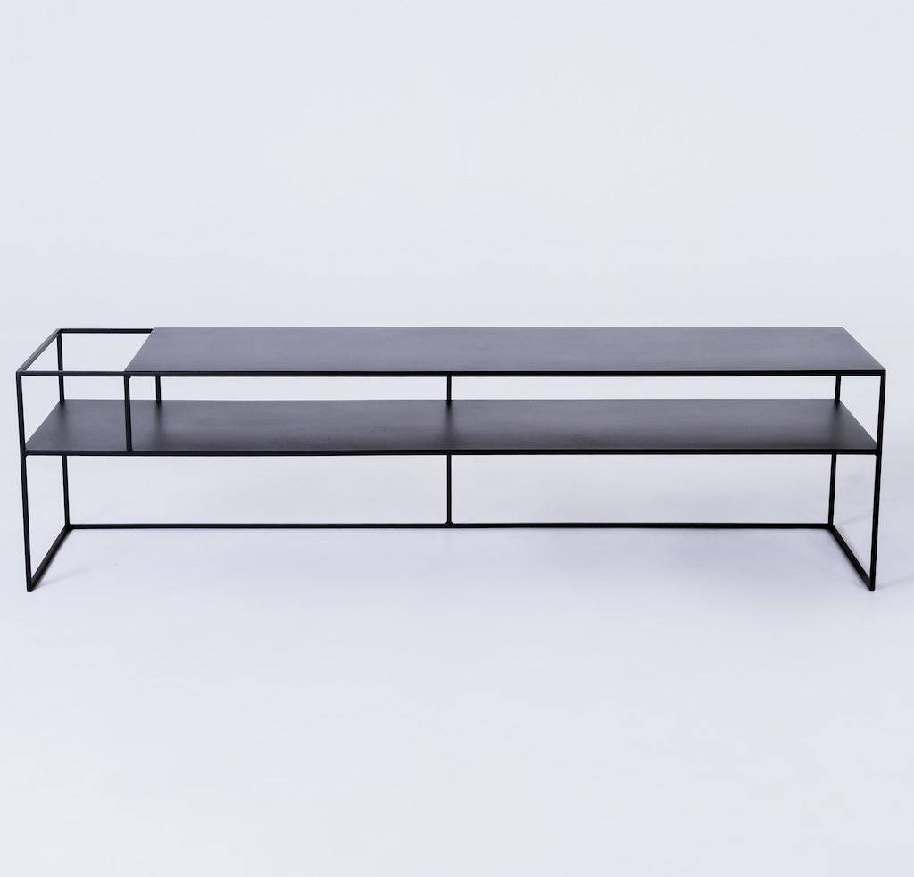 Tavolo RTV SENSO FLOWER METAL 170x45 L - nero