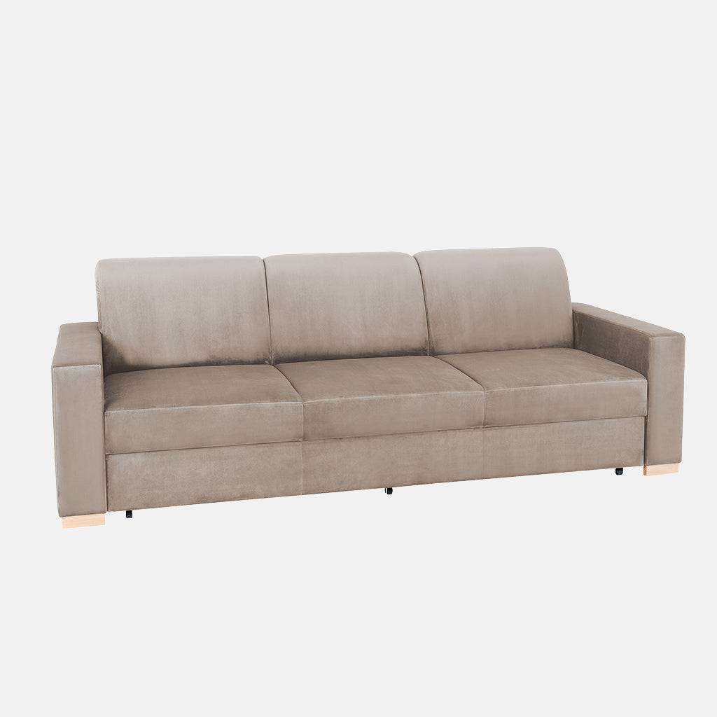 Divano letto STABLE 3 posti - beige, naturale