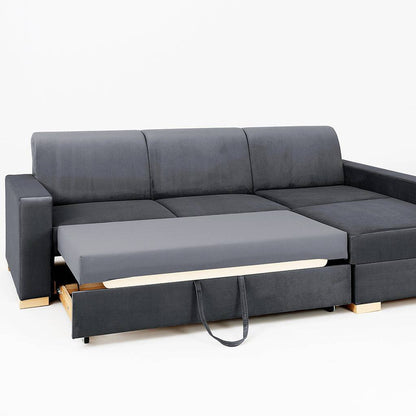 Eckschlafsofa STABLE R - Grau Lila