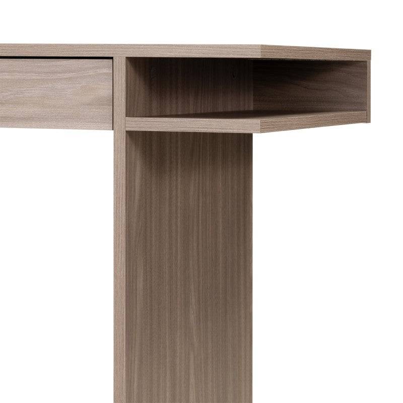 Scrivania/Console ANSO con cassetto, quercia perla