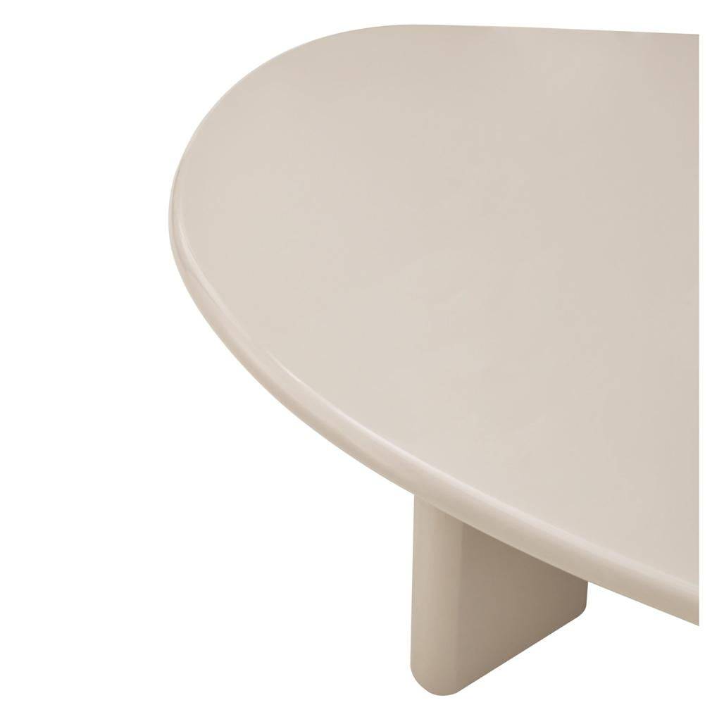 Couchtisch NADIN 130 cm, Nude Hochglanz