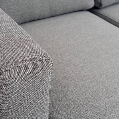Sofa LOVER 2-Sitzer – Stahl, Natur