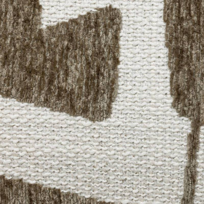 Sessel ANNABEL, olive-creme/nussbaum, abgerundete Formen