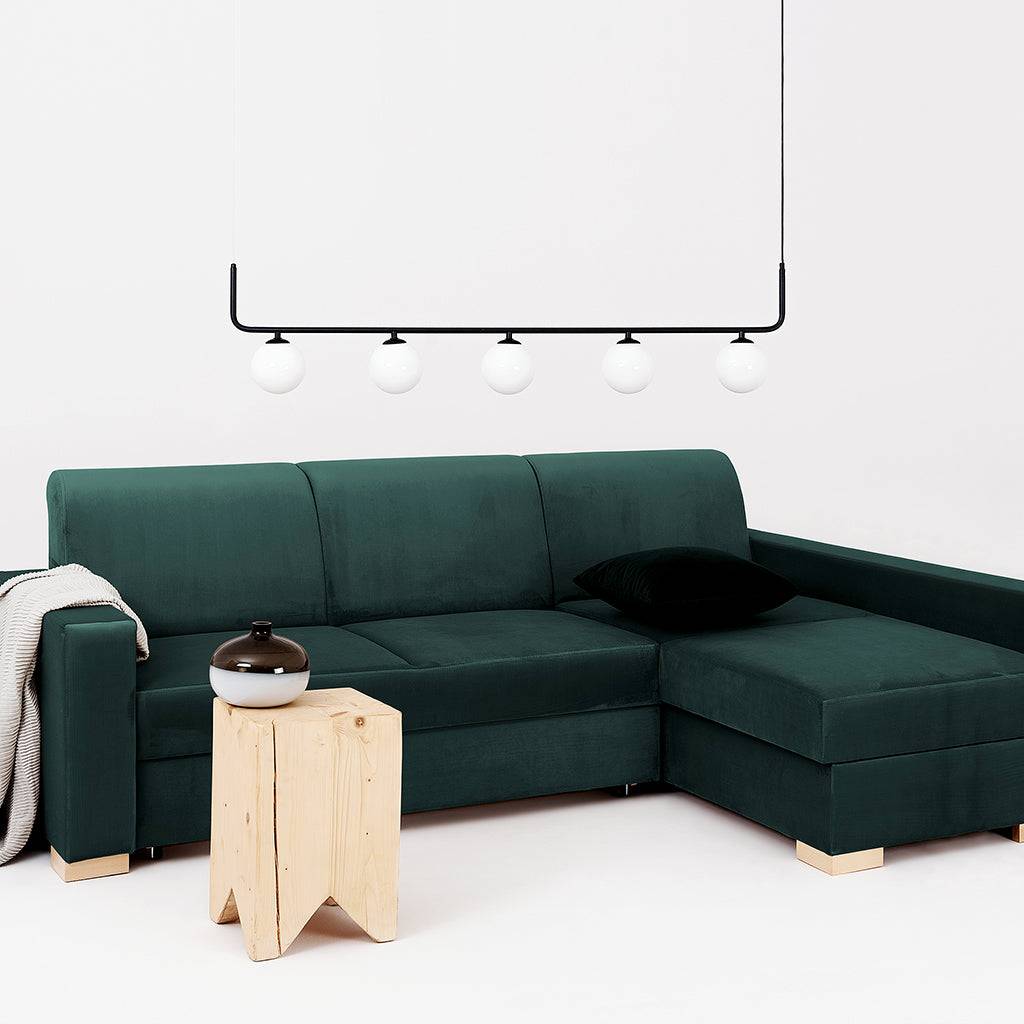 Eckschlafsofa STABLE R – Avocado
