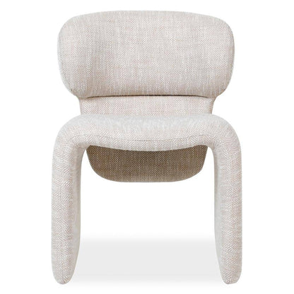 Poltrona rivestita BIZZA, beige